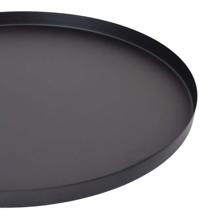 LOFT42 Brew Metalen rond Dienblad – Zwart – 60x60