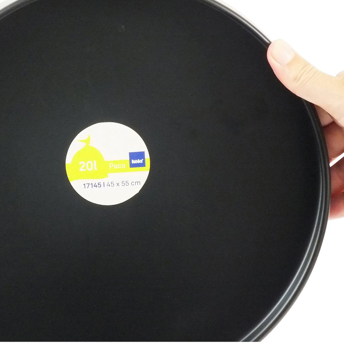 Kela - Afvalemmer Kilian RVS zwart, 12 L - Kela