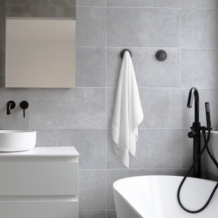 XIVADA Handdoekhaakjes Giro - Inclusief montageset - Zwart - 2 stuks