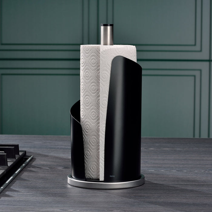 Keukenrolhouder Zwart - Kela | Stella