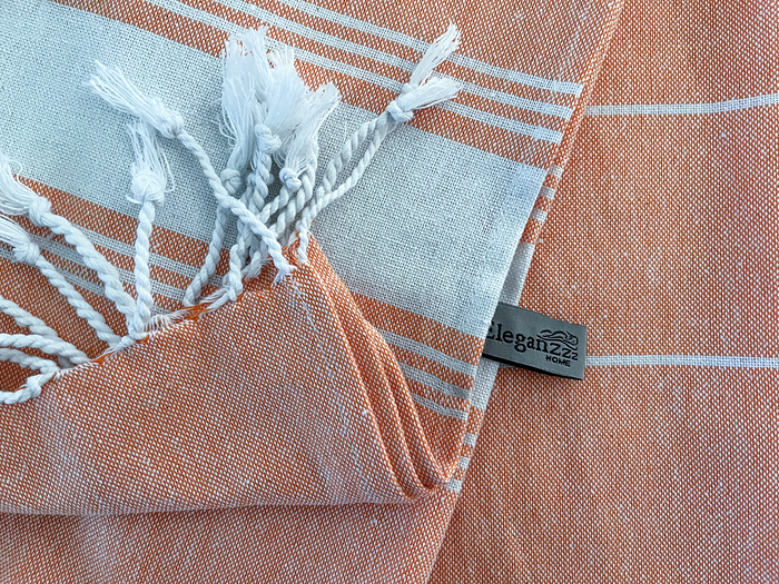 Eleganzzz Hamamdoek 90x180cm - orange