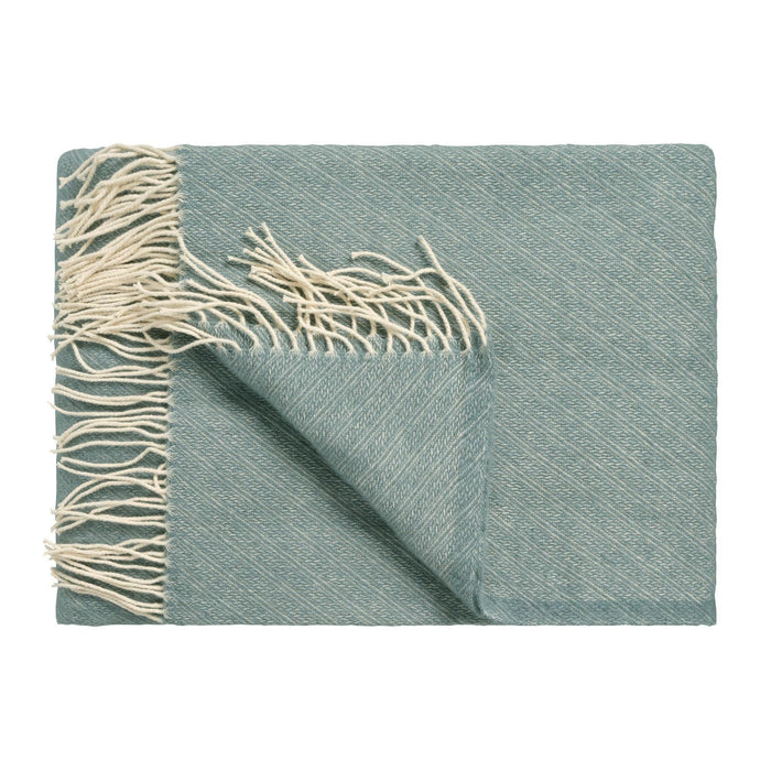 Home Benevento Plaid Pearl Blue | 160 x 260 cm | Blauw | Katoen | Wol