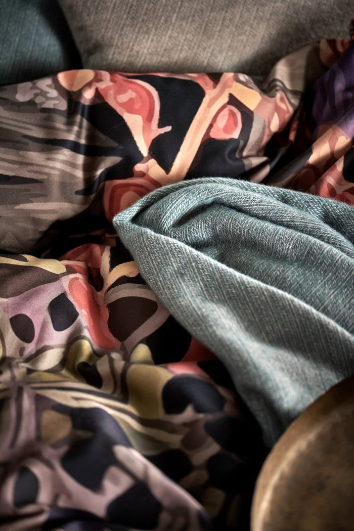 Home Benevento Plaid Pearl Blue | 160 x 260 cm | Blauw | Katoen | Wol