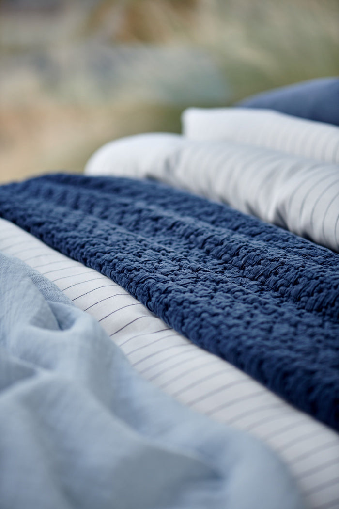 Pure Sprei Blue Ink | 260 x 260 cm | Blauw | Katoen