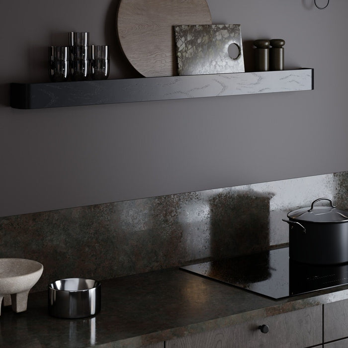 Dan-Form Protopia Zwart Essenhout Wandplank