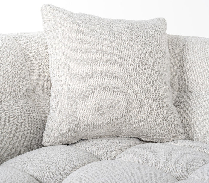 Richmond Interiors Huxley Bankstel Wit Bouclé