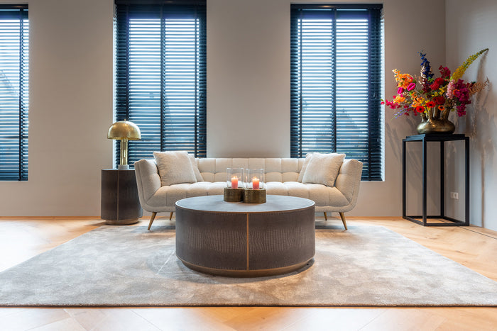 Richmond Interiors Huxley Bankstel Wit Bouclé