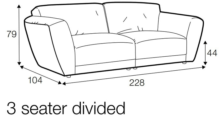 Sits Asta Sky Gerecycled Polyester 3-Zits Bank