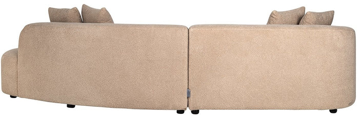 Richmond Interiors Grayson Bank met Ottoman Rechts Open Zand Furry