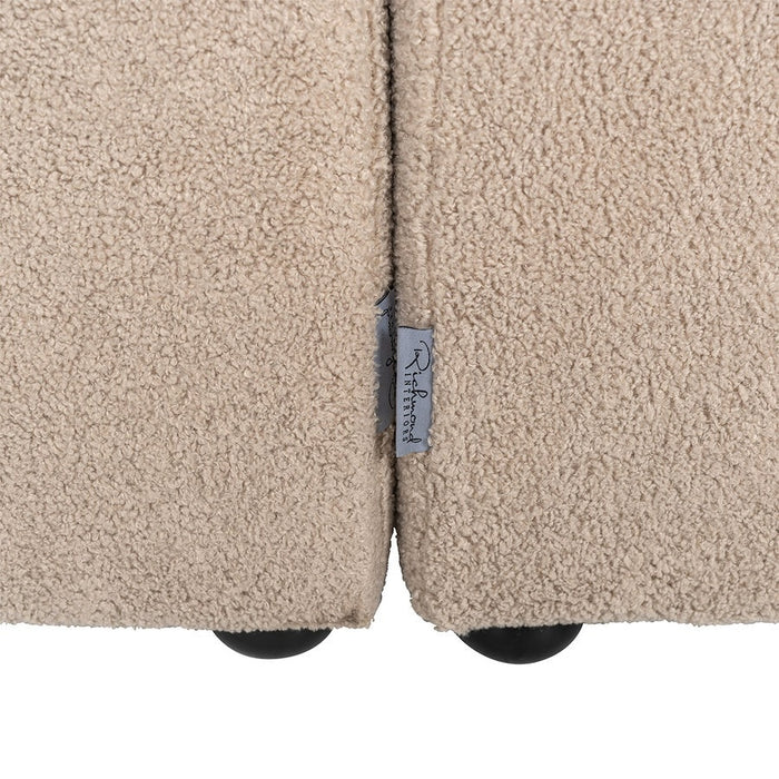 Richmond Interiors Grayson Bank met Ottoman Rechts Open Zand Furry