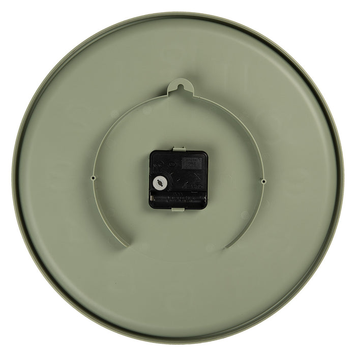 Gabriël Wandklok Ø 32x4 cm Groen Kunststof