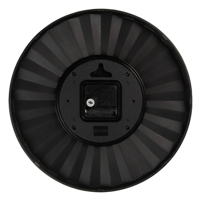 Gabriël Wandklok Ø 31x5 cm Grijs Kunststof