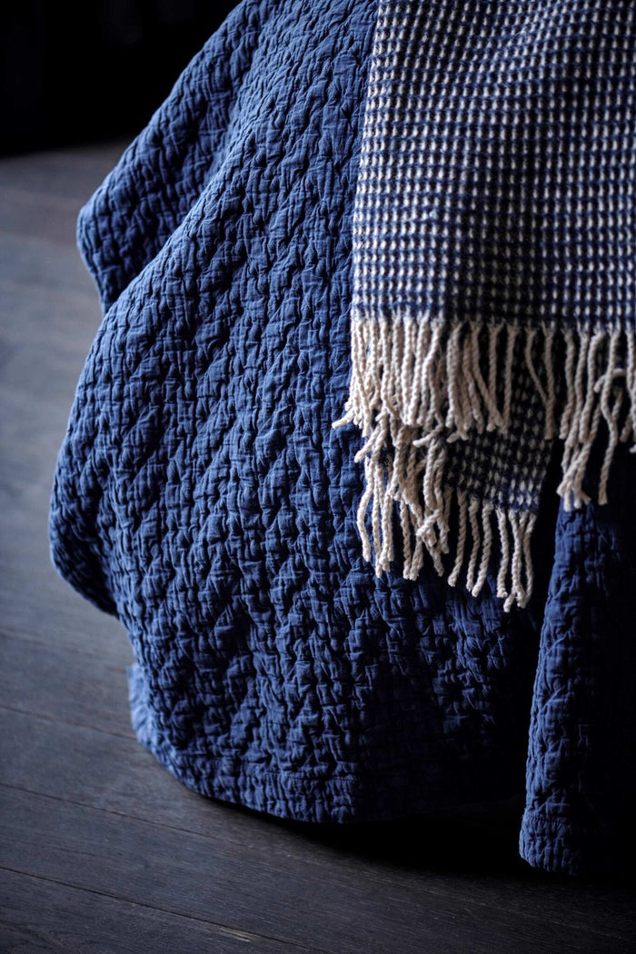 Pure Kussensloop Blue Ink | 60 x 70 cm | Blauw | Katoen