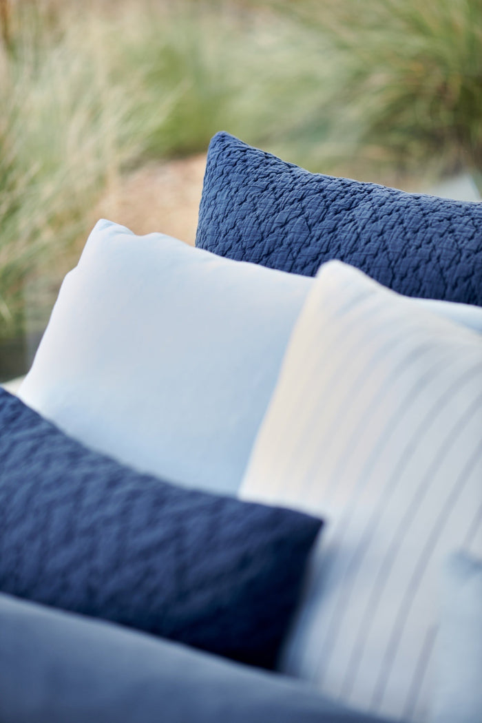 Pure Kussensloop Blue Ink | 60 x 70 cm | Blauw | Katoen