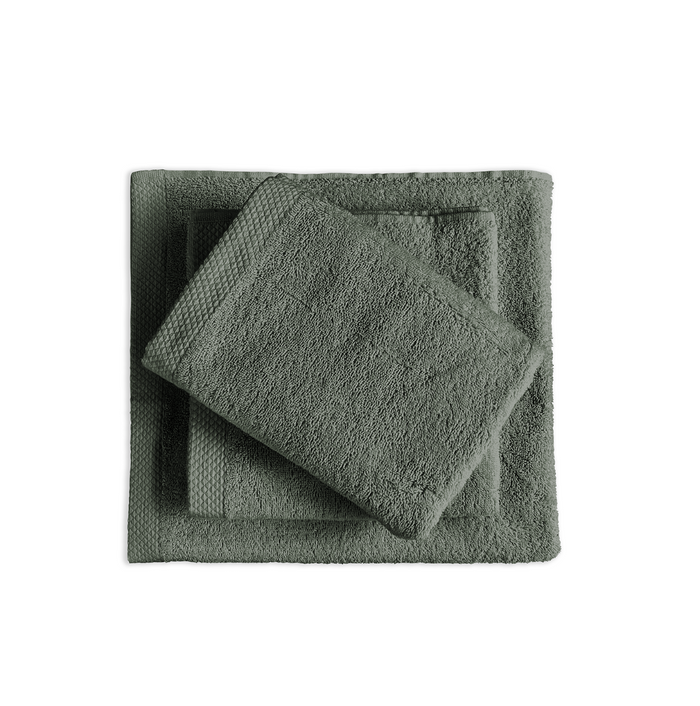 Eleganzzz Handdoek 100% Katoen 50x100cm - olive green - Set van 8