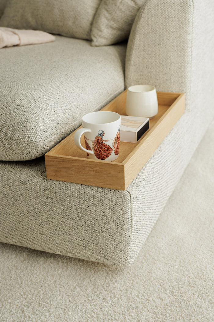 Sits Milou Natural 3-zits Hoekbank met Tray Rechts