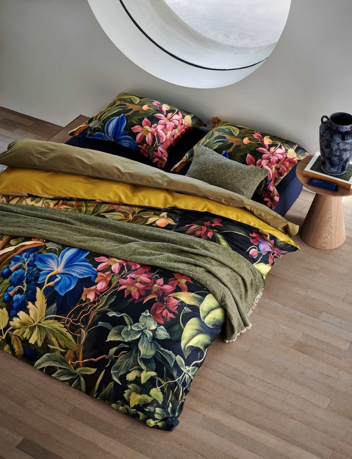 Washed Cotton Dekbedovertrek Martini Olive | 140 x 200|220 cm | Groen