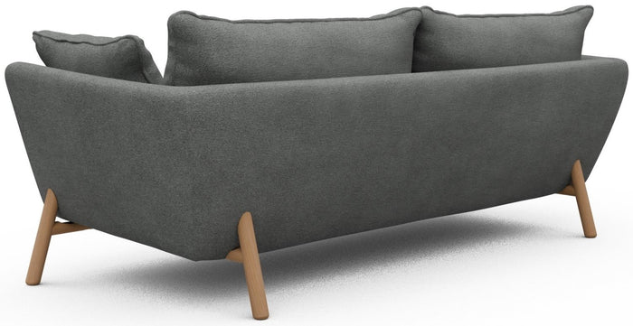 Kragelund Hasle 3-zits Bank Grijs Bouclé | Eiken