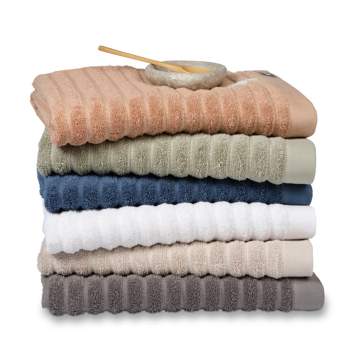 Pakketdeal: 5x Badlaken Home Wave Smoke Green | Groen | Katoen