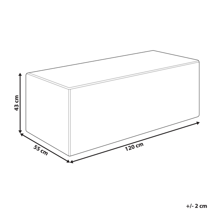 Beliani - VINITA - Poef - Donkergroen - Corduroy