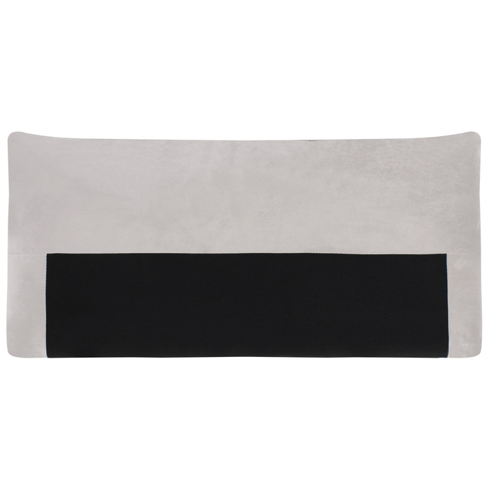 Beliani - LUVOS - Driezitsbank - Taupe - Fluweel