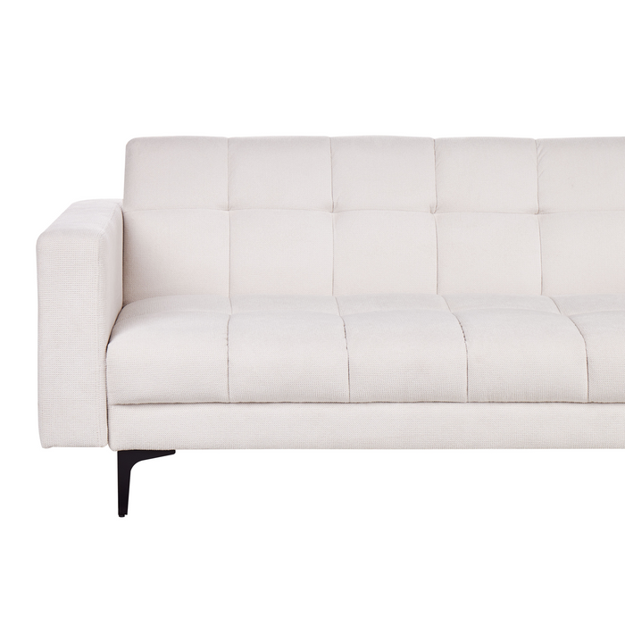 Beliani - ALNES - Slaapbank - Gebroken wit - Polyester