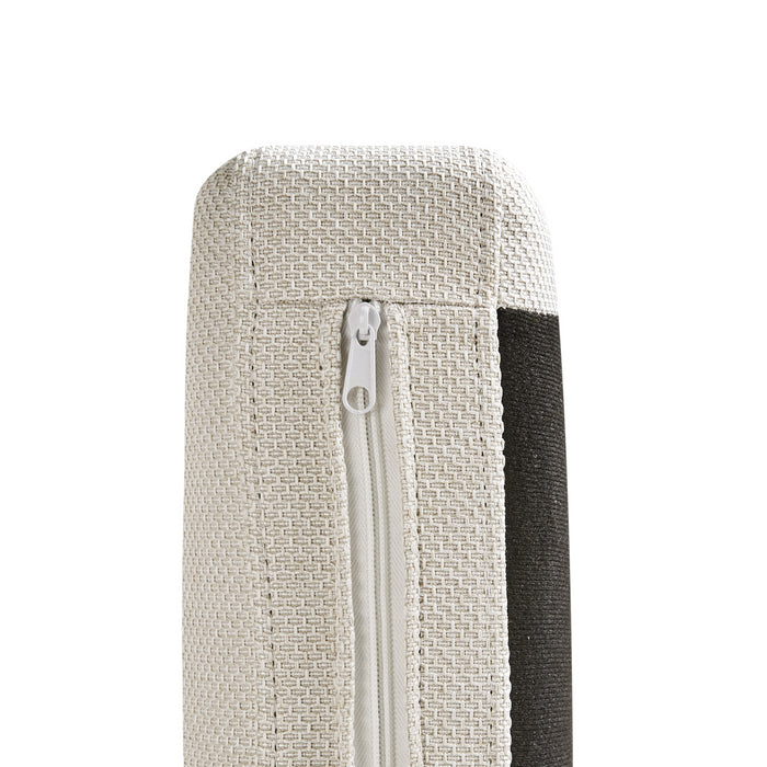 Beliani - EWRON - Chaise longue - Lichtbeige - Rechtszijdig - Stof