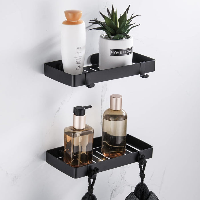 XIVADA Zeepbakje Sapo - Rvs - Inclusief schroefset - Hangend - Zwart