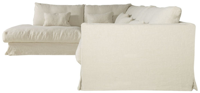 Sits Heaven 3-Zits Bank + Divan Linen Natural Links