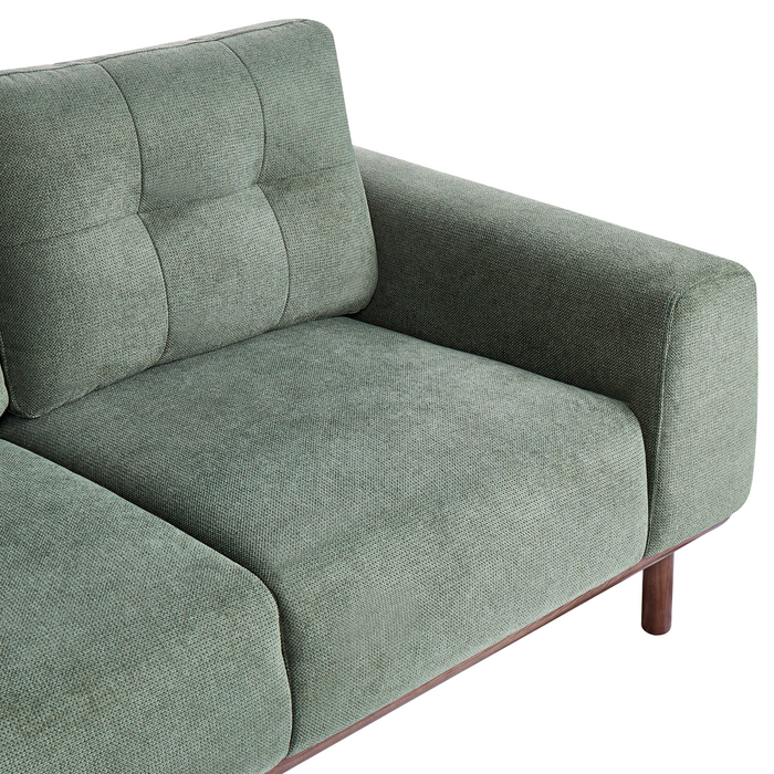 Beliani - LAURILA - Tweezitsbank - Groen - Stof