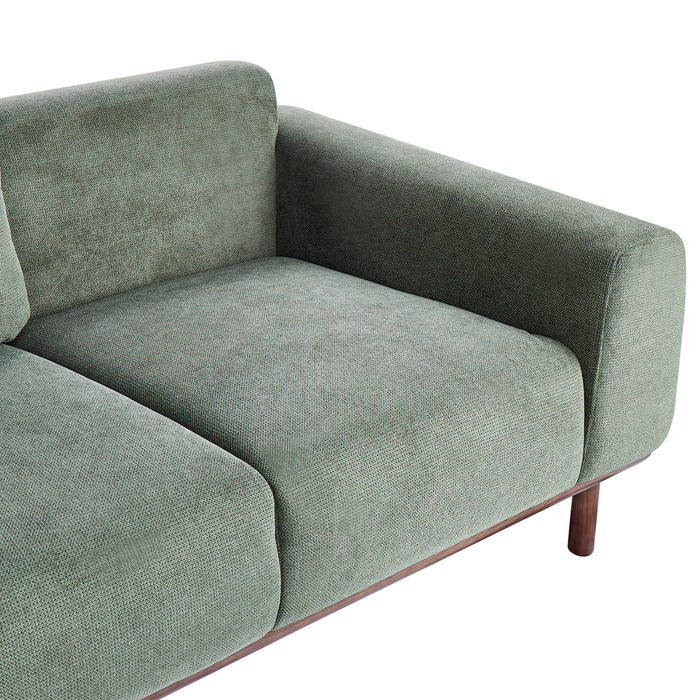 Beliani - LAURILA - Tweezitsbank - Groen - Stof