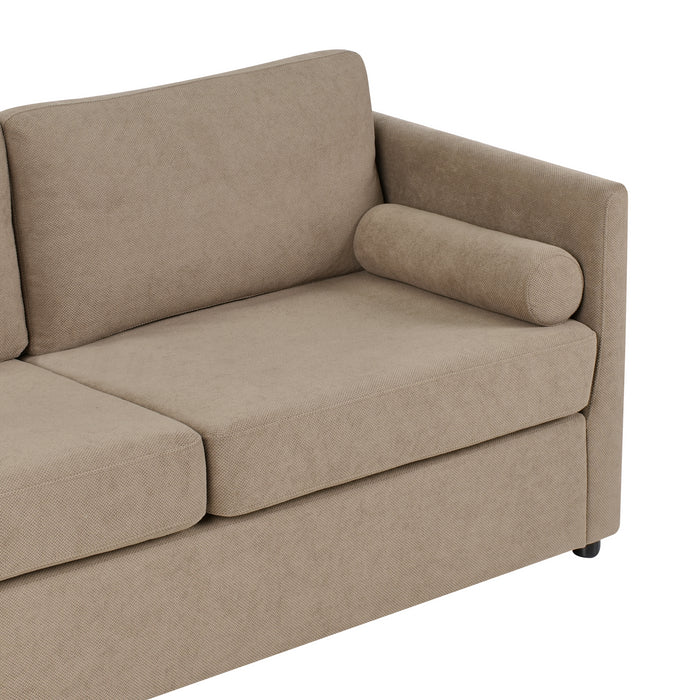 Beliani - INKOO - Slaapbank 2-zits - Bruin - Stof