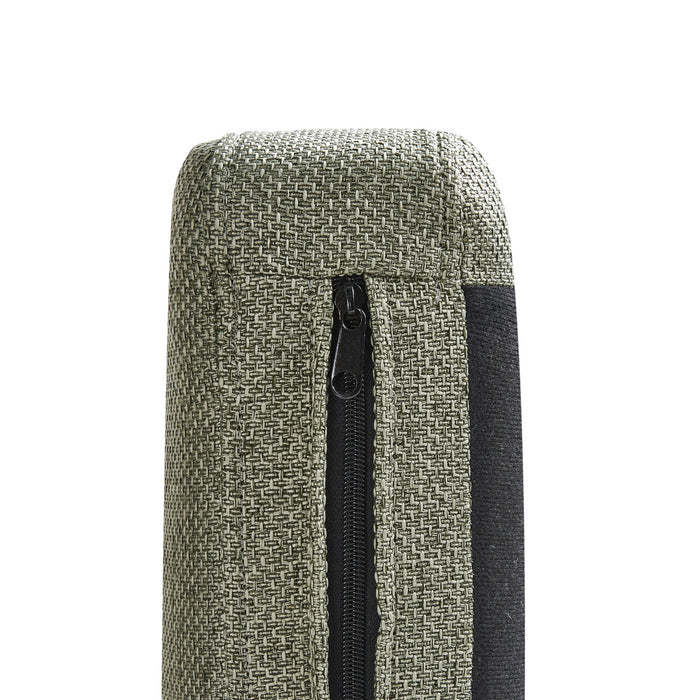 Beliani - EWRON - Chaise longue - Olijfgroen - Linkszijdig - Stof