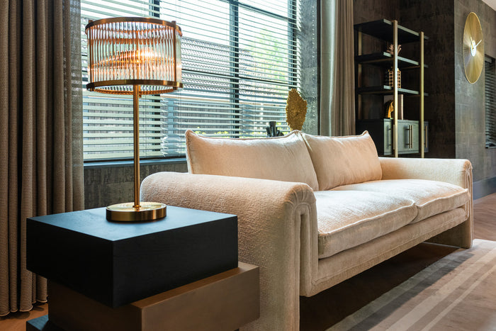 Richmond Interiors Sandro Wit Chenille 3-zits Bank