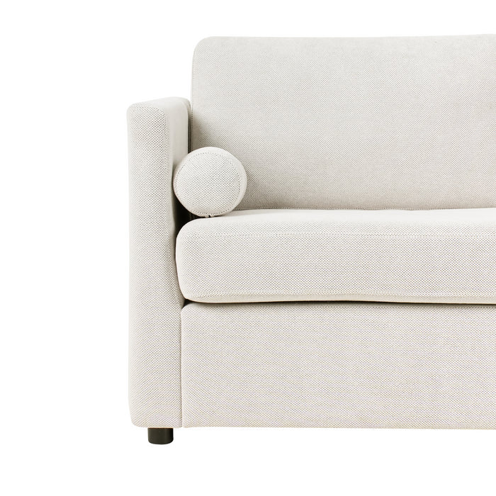 Beliani - INKOO - Slaapbank 2-zits - Off-white - Stof