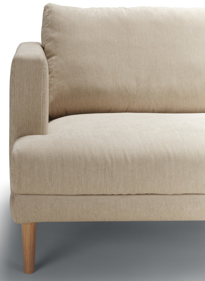 Sits Britt 3-Zits Bank + Chaiselongue Natur