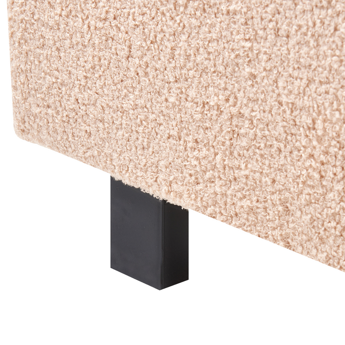 Beliani - ALBI - Tweepersoonsbed - Grijs - 160 x 200 cm - Polyester