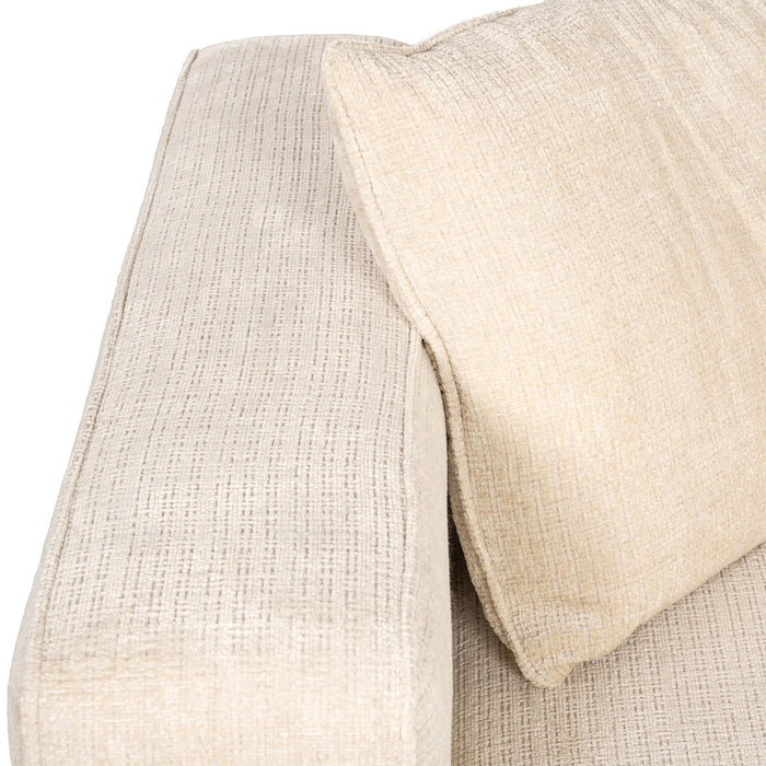 Richmond Interiors Lusso Beige Chenille Hoekbank