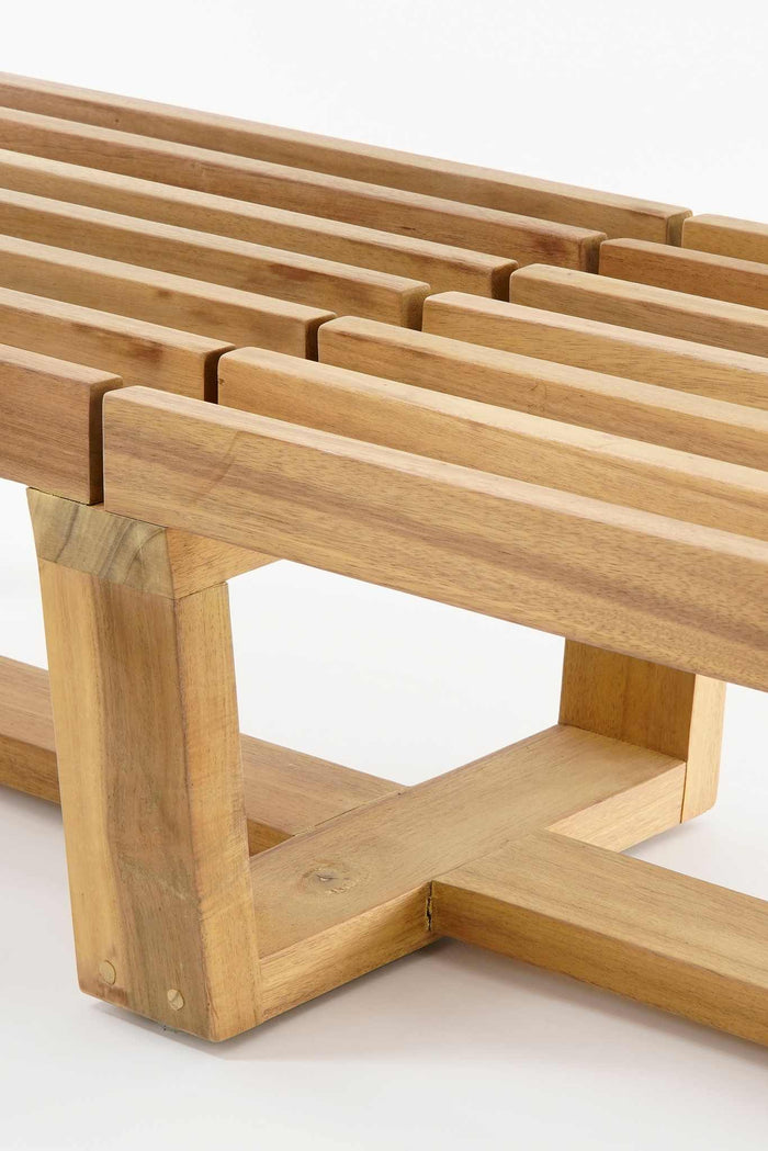 Mica Decorations Bankje Lennox - 140x40x28 cm - Hout - Bruin