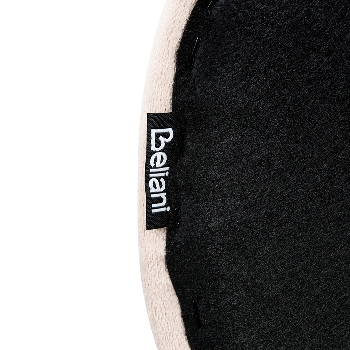 Beliani-LESSAY-Tweepersoonsbed-Lichtbeige-160 x 200 cm-Fluweel