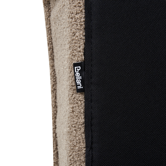 Beliani - VINAY - Tweepersoonsbed - Taupe - 180 x 200 cm - Bouclé