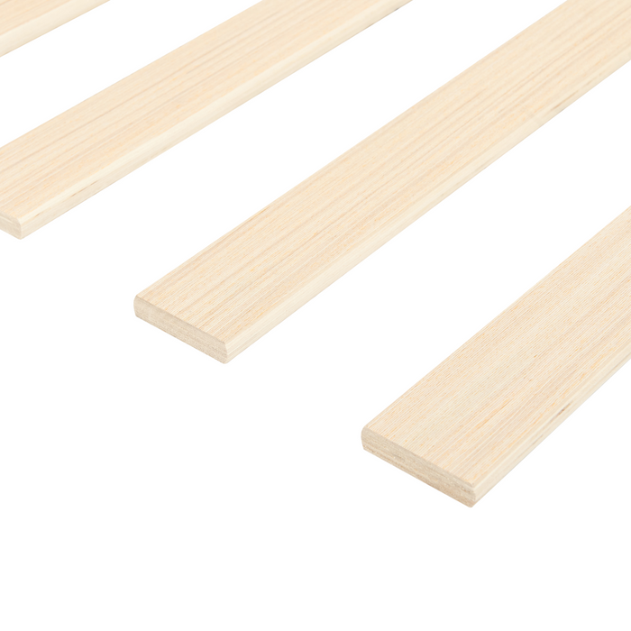 Beliani-LESSAY-Tweepersoonsbed-Lichtbeige-180 x 200 cm-Fluweel