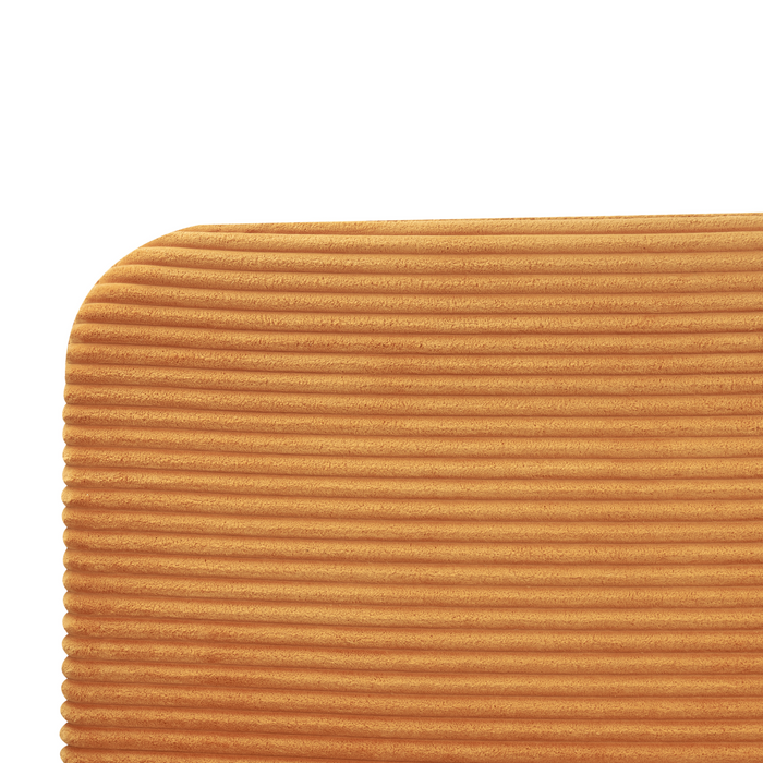 Beliani - FLAYAT - Tweepersoonsbed - Oranje - 180 x 200 cm - Corduroy