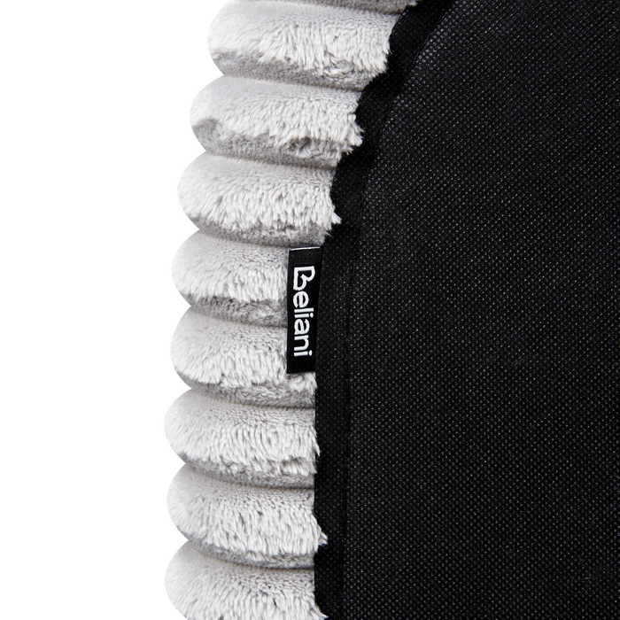 Beliani-FLAYAT -Tweepersoonsbed-Lichtgrijs-160 x 200 cm-Corduroy