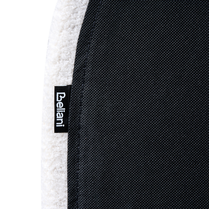 Beliani-VAUCLUSE-Tweepersoonsbed-Gebroken wit-180 x 200 cm-Bouclé