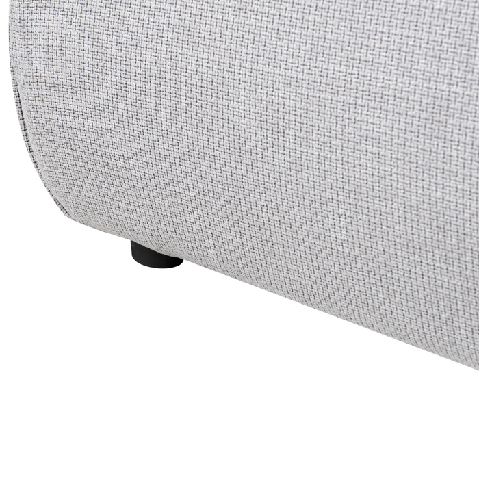 Beliani - VINAY - Tweepersoonsbed - Grijs - 180 x 200 cm - Polyester