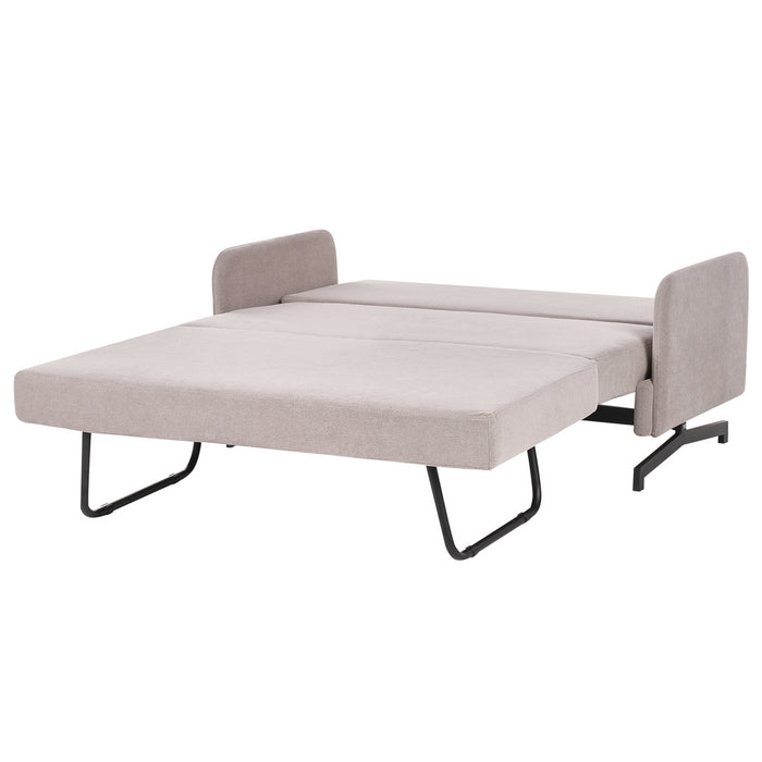 Beliani - BELFAST - Slaapbank - Taupe - Polyester