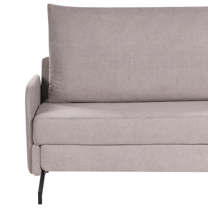 Beliani - BELFAST - Slaapbank - Taupe - Polyester