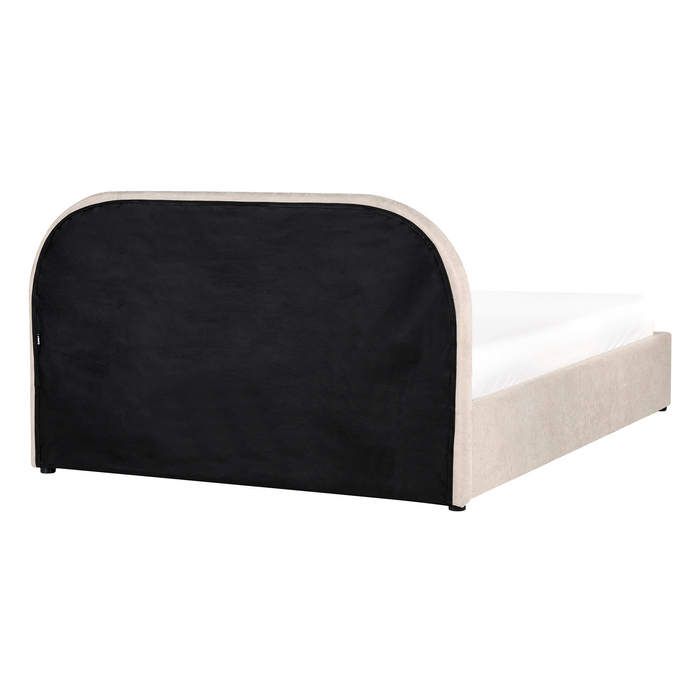Beliani-QUILLIEN-Bed met opbergruimte-Beige-140 x 200 cm-Polyester