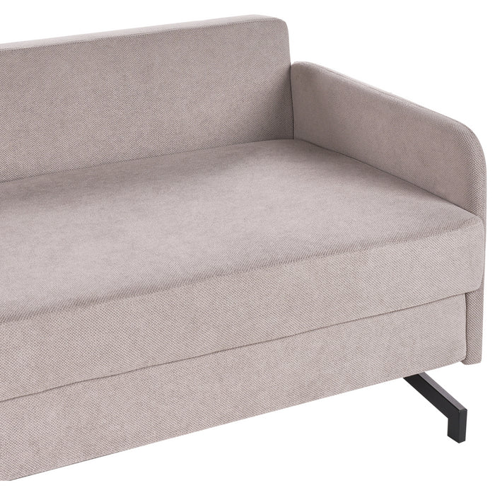 Beliani - BELFAST - Slaapbank - Taupe - Polyester